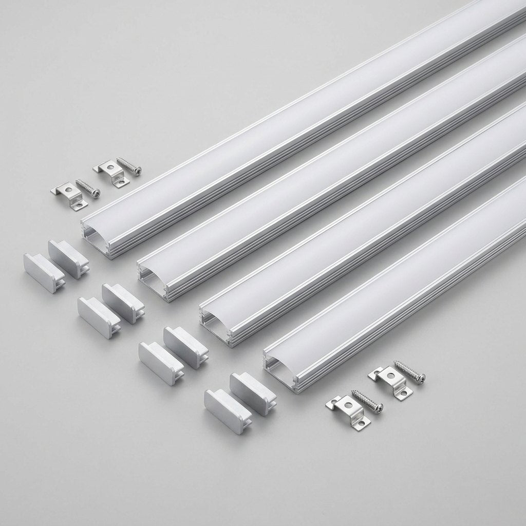 LED Channel Kit — 4 × 39 in Aluminum