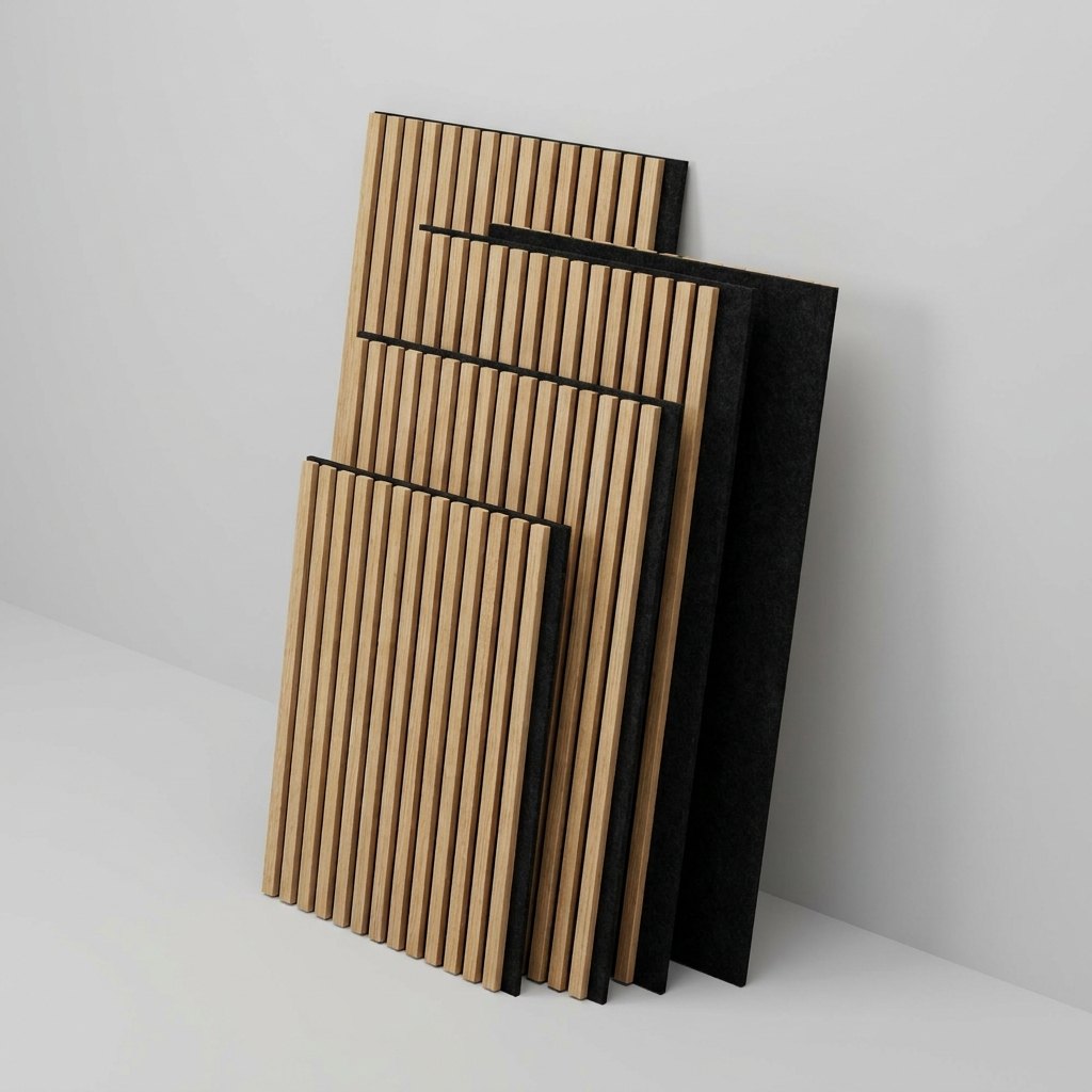 Short Wood Slat Panels — 94 × 24 in