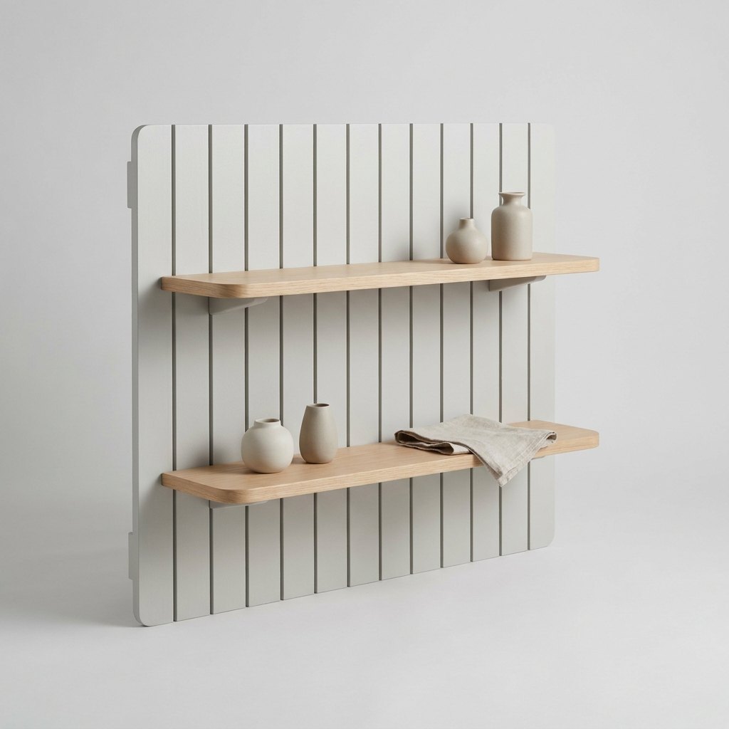 Slat Wall Shelf Duo
