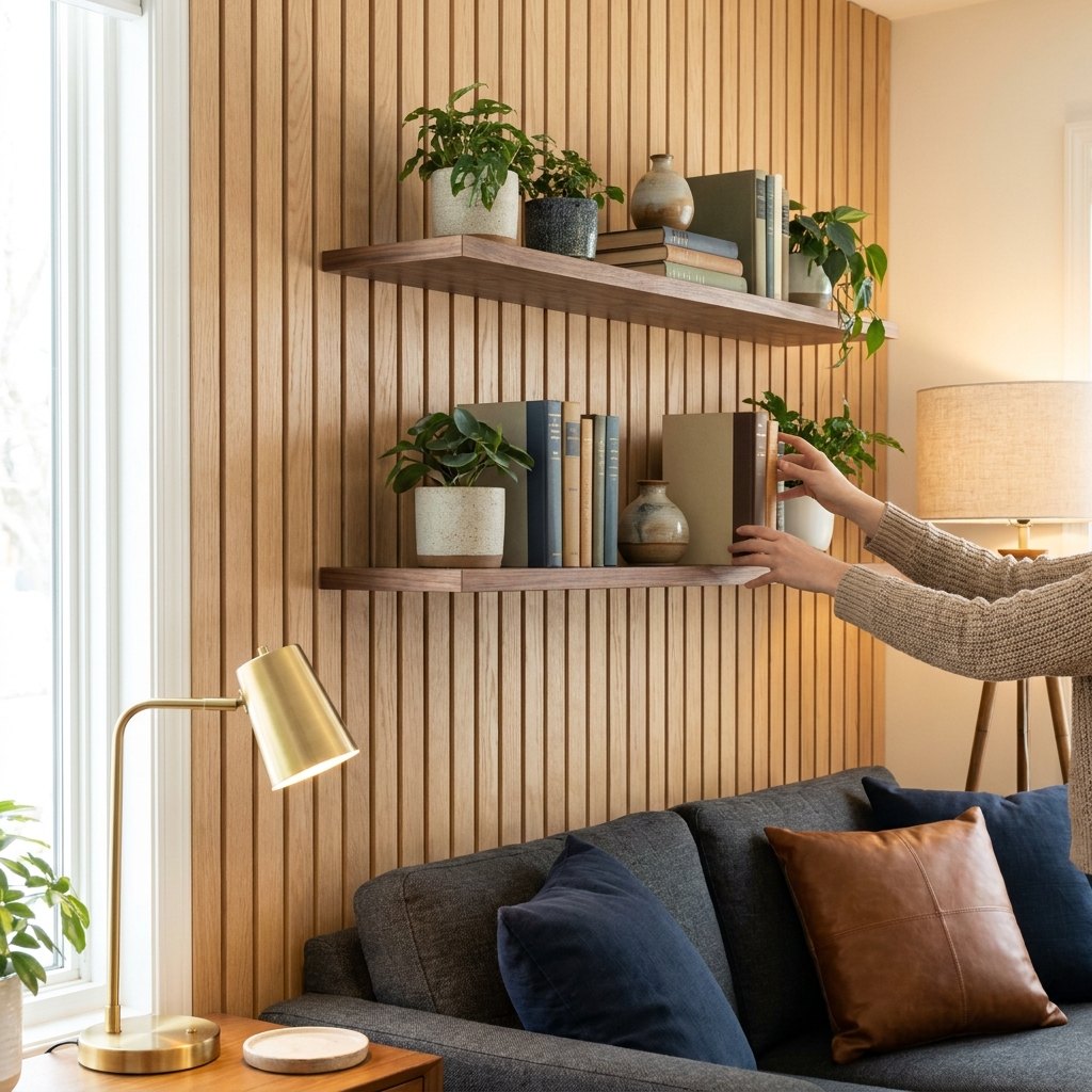 Slat Wall Shelf Duo