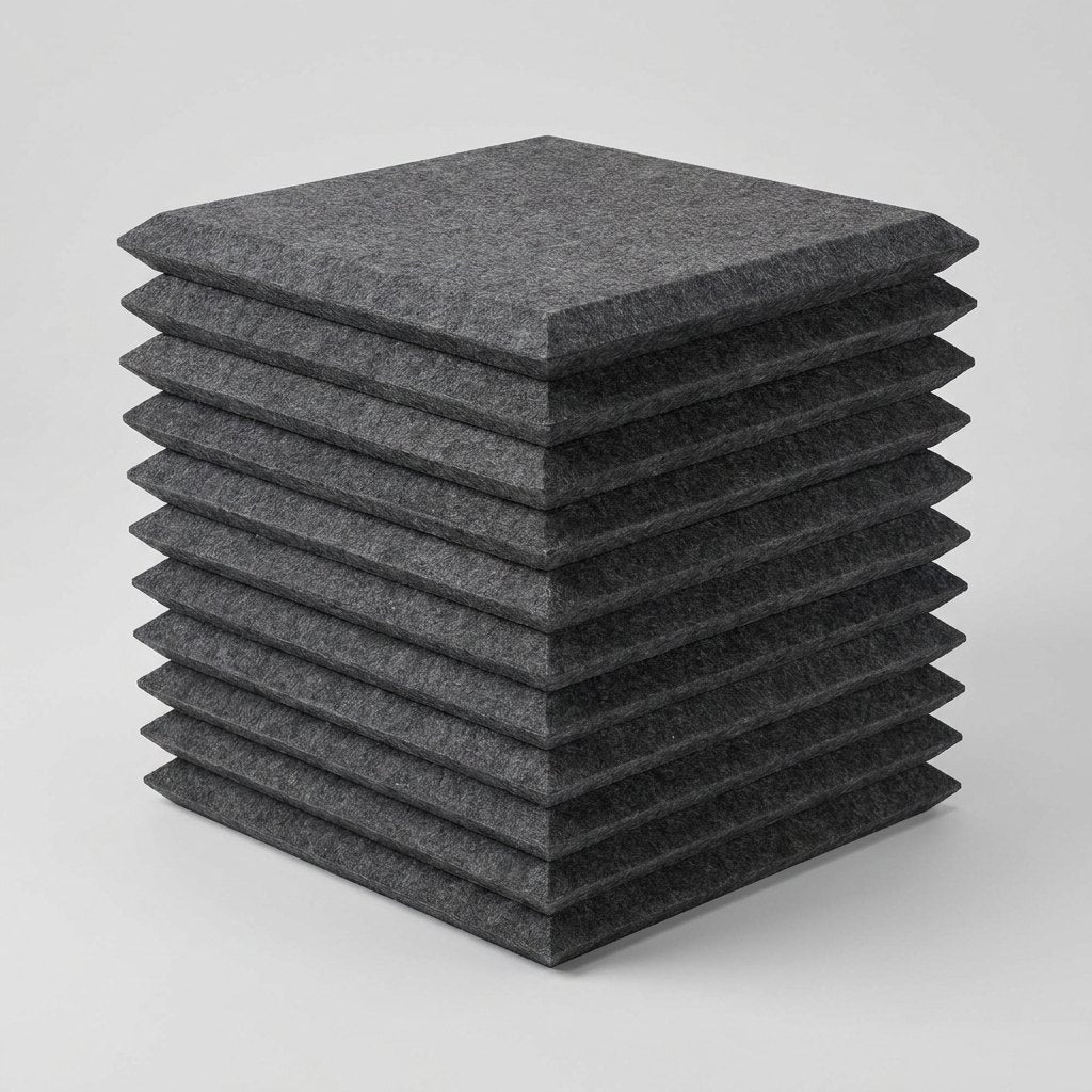 Square Felt Acoustic Tiles 12 × 12 in — 12 Pack